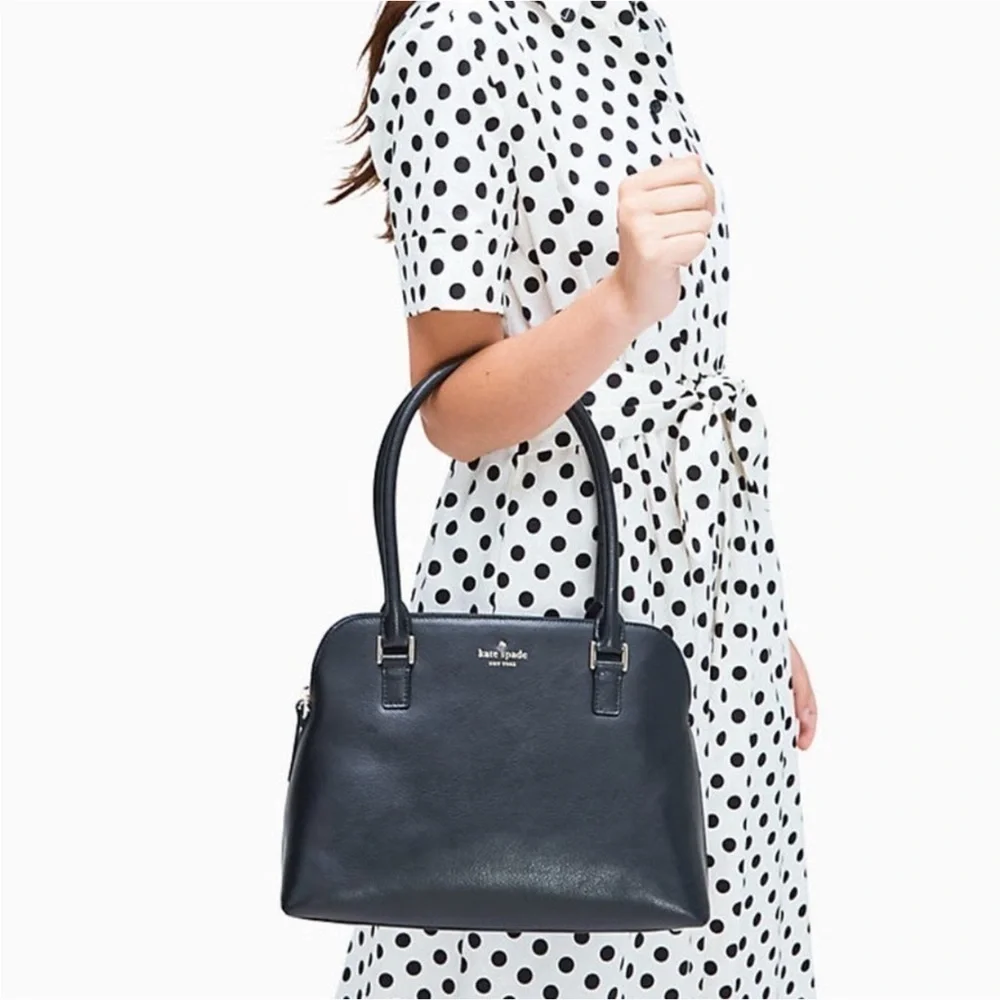 NEW Kate Spade Green Street Small Mariella Leather Shoulder Purse Black Handbag